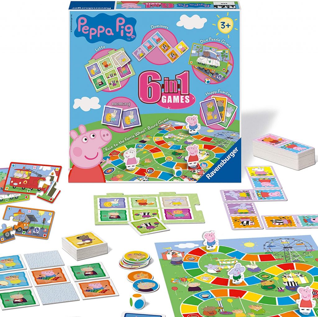 Ravensburger Peppa Pig Spiele Box 6 In 1 21375 Uk Version