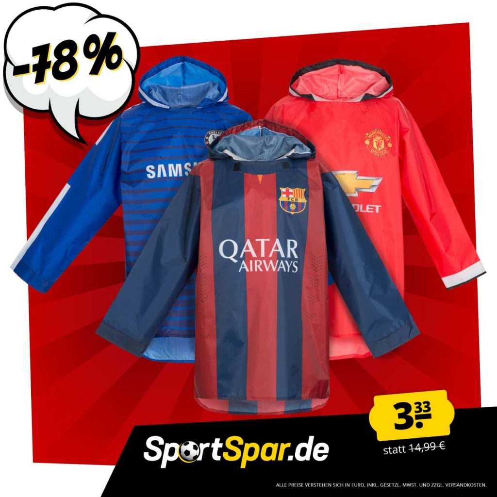 Regenjacke Poncho Von Manu Chelsea Oder Fc Barcelona