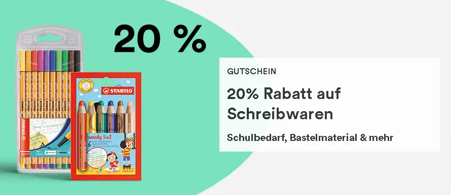 Thalia: 20% Rabatt auf Schulbedarf, Schreibwaren & Bastelmaterial
