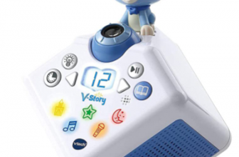 Vtech 80 608074 V Story die Hoerspielbox Musik und Geschichtenbox blau Amazon de Spielzeug