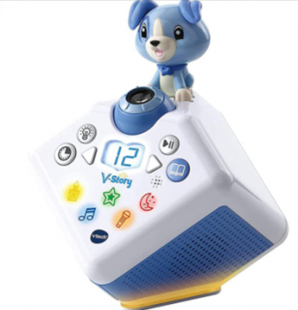 Vtech 80 608074 V Story die Hoerspielbox Musik und Geschichtenbox blau Amazon de Spielzeug