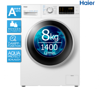 Waschmaschine A 40 Haier HW80 B1439 Frontlader 8kg Dampffunktion AquaProtec eBay