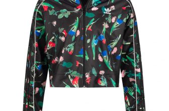 adidas Originals Bellista All Over Print Cropped Damen Trainingsjacke