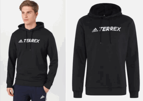 adidas Terrex Sportsweatshirt in schwarz weiss ABOUT YOU