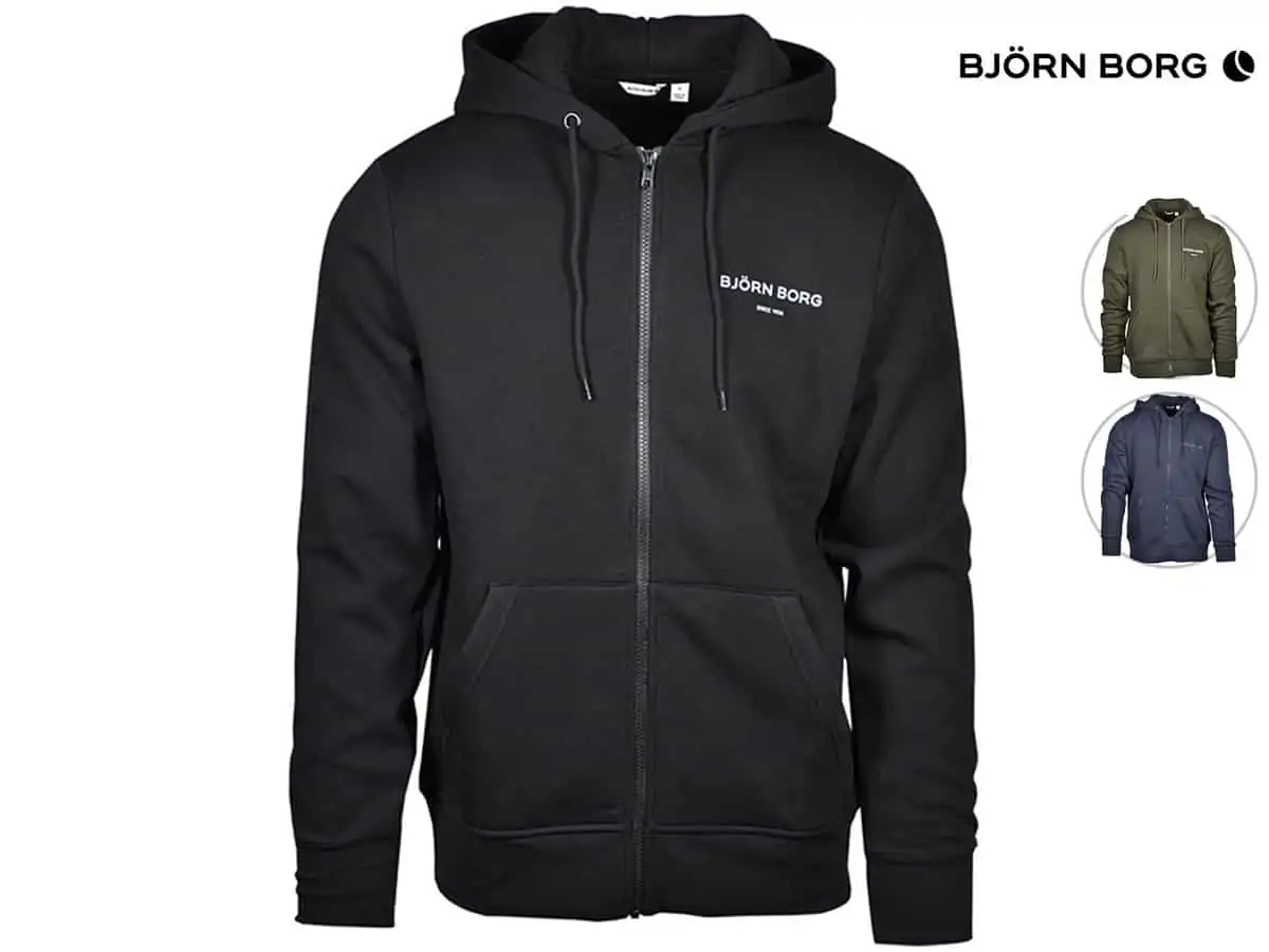 Björn Borg Maximus Zip-Hoodie [3 Farben, Gr. S bix 2XL] für 45,90€ inkl. Versand statt 60€