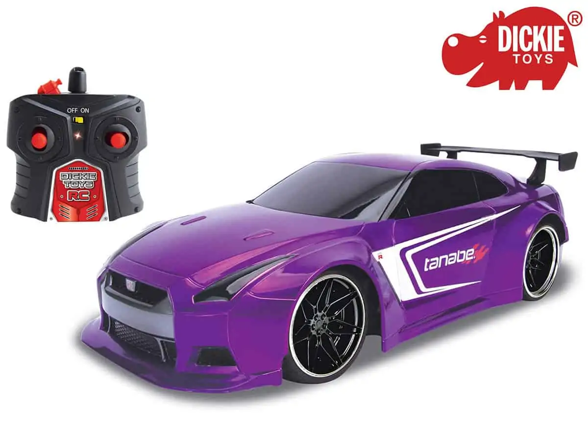 Dickie Toys Nissan GT-R (29 cm, Maßstab: 1:16, Eingebaute Turbofunktion, 2-Kanal-Fernbedienung, USB-Ladefunktion) für 25,90€ inkl. Versand statt 30,12€