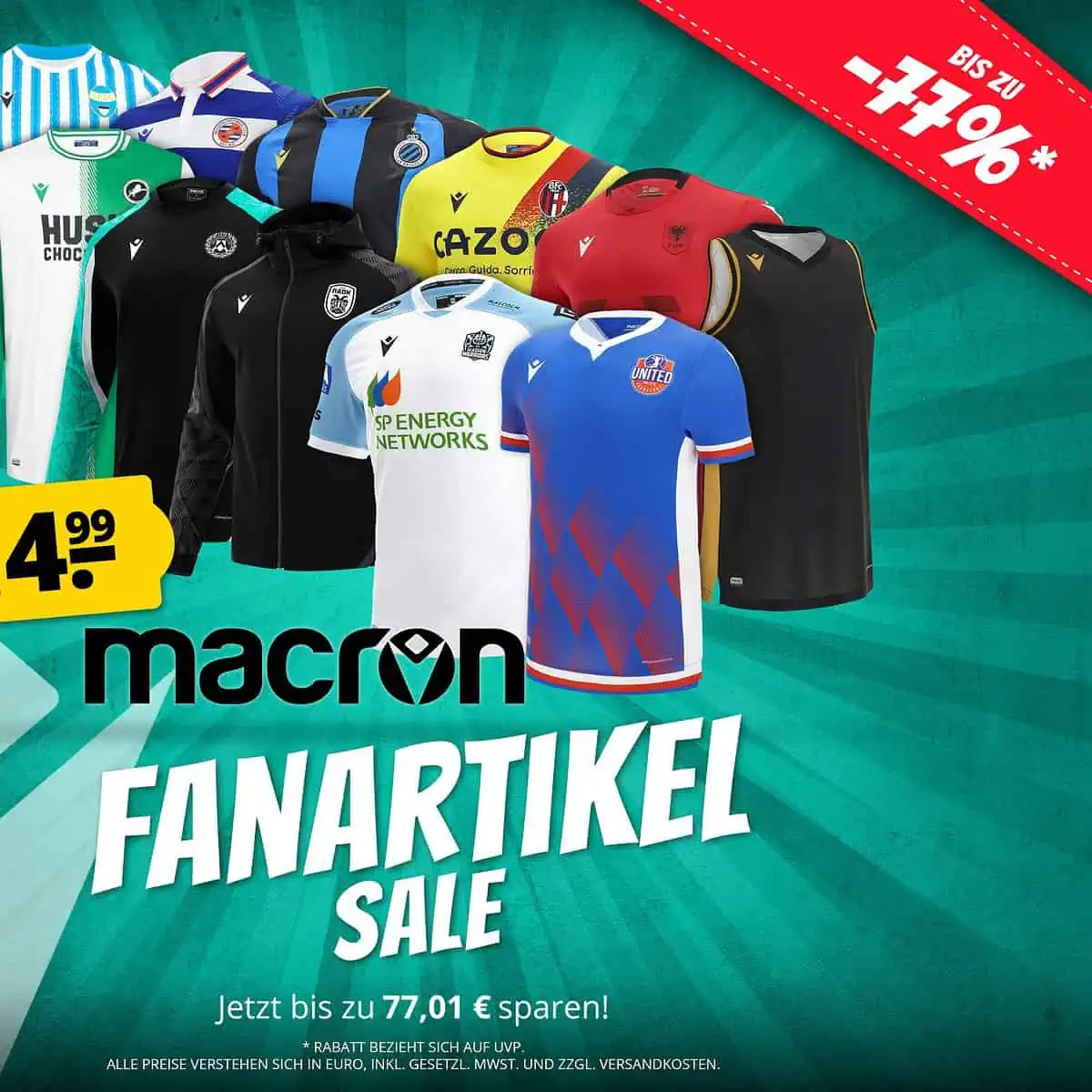 macron Fanartikel Sale bei SportSpar