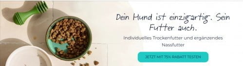 Tails Individuelles Hundefutter: 75 % Rabatt auf die erste Lieferung 🐕
