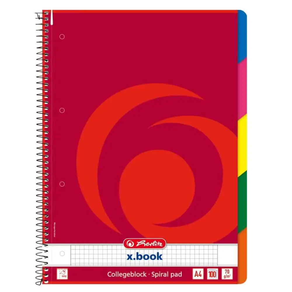 3er-Pack  Herlitz 296491 Collegeblock, 70 g/qm, A4, kariert, 100 Blatt – ab 3,19 € [Prime/ 3,03€ im Spar-Abo] statt 4,99€