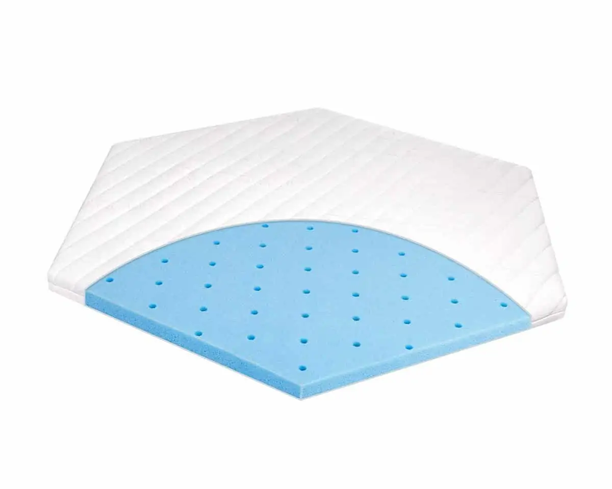 JULIUS ZÖLLNER Laufgittermatratze Activity Premium 6-eckig (97 x 112 cm) für 54,99€ inkl. Versand statt 66,16€