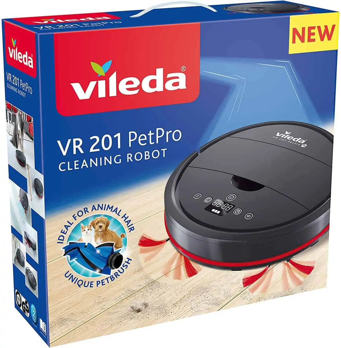 Vileda VR 201 PetPro Saugroboter (optimiert für Tierhaare, 90 Minuten Laufzeit) [B-Ware wie neu] für 99€ inkl. Versand | Neupreis: 163,95€