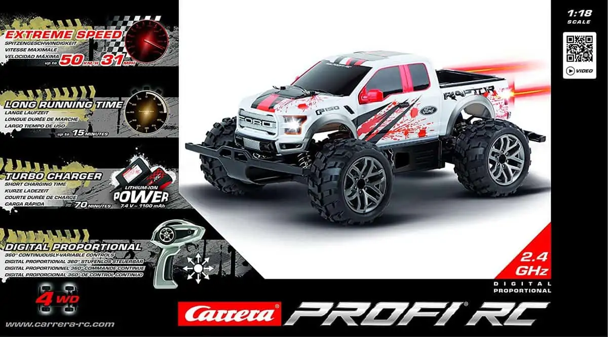 Carrera RC Ford F-150 Raptor rot/weiß für 104,79€ inkl. Versand statt 149,90€