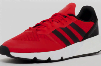 Adidas Originals ZX 1K Boost Herren Sneaker in Rot Schwarz e1620168414126