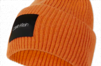 CK CALVIN KLEIN Beanie mit Logo Aufnaeher in Orange online kaufen 1168546 ▷ Herrenausstatter ANSON S