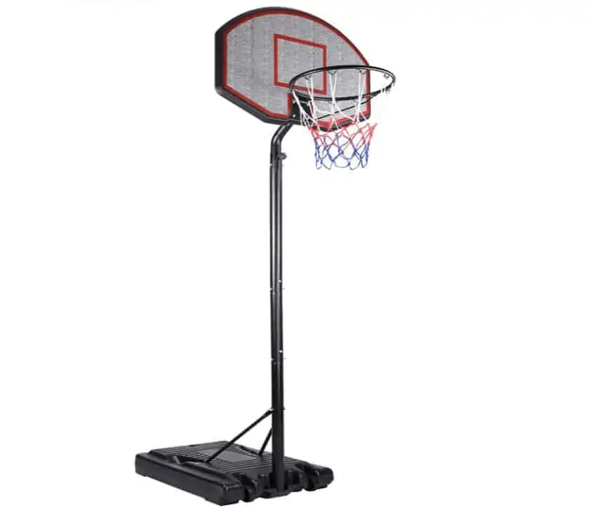 Deuba Mobiler Basketballkorb mit Rollen (Korbhöhe 257 – max. 305cm Wettkampfhöhe) für 99,95€ statt 119,95€