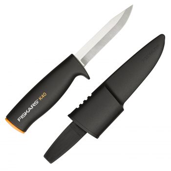 Fiskars Universalmesser K, Inklusive Köcher zum sicheren Verstauen,