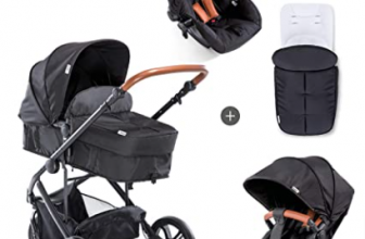 Hauck Dreirad Kombi Kinderwagen Pacific 3 Shop N Drive inkl Babywanne umbaubar zu Sportsitz inkl Autositz inkl Beindecke Sitz Wendbar Hoehenverstellbar Grosse Raeder Schwarz Amazon de Baby