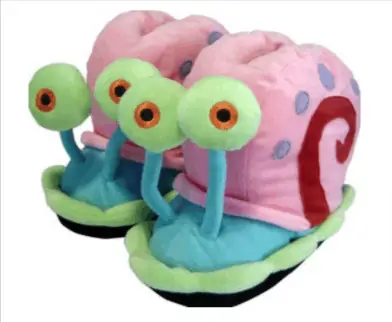 Spongebob Schwammkopf Schnecke Gary Plüsch-Hausschuhe (Größe XL 44/46) für 14,99 € inkl. Versand