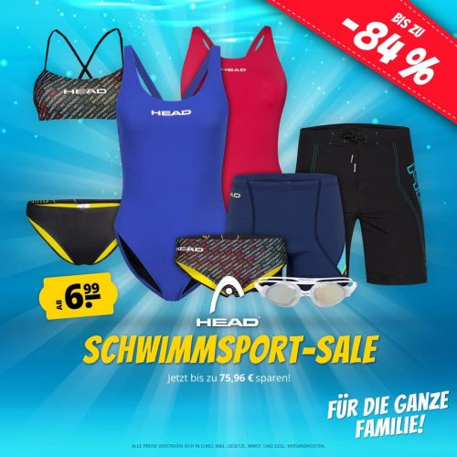 SportSpar: Head Schwimmsport Sale – Artikel ab 6,99 € zzgl. Versand