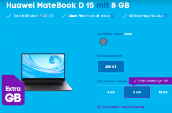 Huawei MateBook D 15 guenstig mit Vertrag kaufen Blau