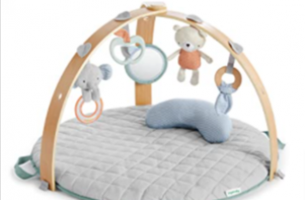 Ingenuity Cozy Spot Loamy Reversible Blanket with Wooden Play Arch Removable Toys Support Cushion Extra Soft and Machine Washable Amazon de Baby