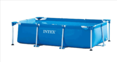 Intex Rectangular Frame Pool Aufstellpool 260 X 160 X 65 Cm Amazon De Garten