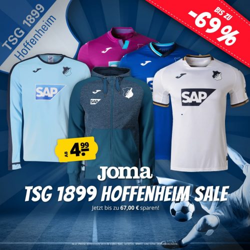 Joma TSG 1899 Hoffenheim Sale bei SportSpar z.B. Trikots für 28,94 € inkl. Versand