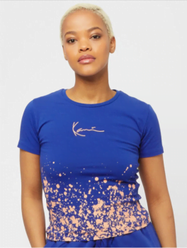 KARL KANI Small Signature Paint Splatter Short Tee