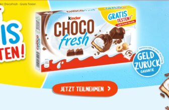 Kinder Chocofresh 5er Pack gratis testen dank Cashback