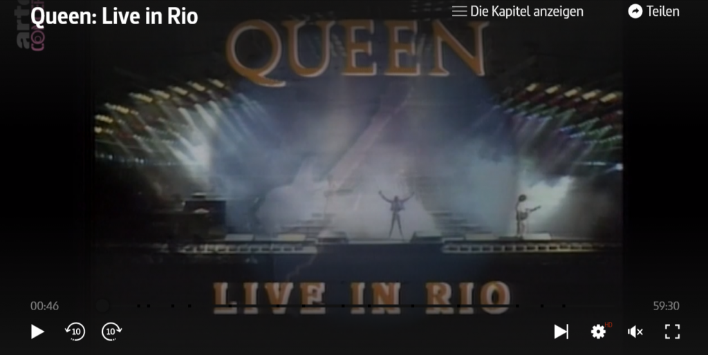 Konzertfilm Queen Live In Rio Arte