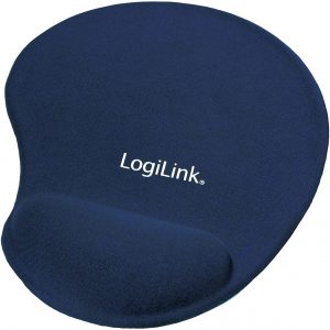 Logilink Mousepad Mit Mit Silikon Gel Handauflage In Blau