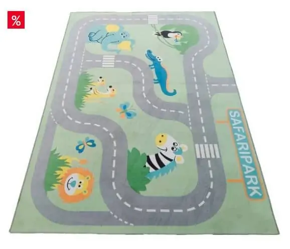 Lüttenhütt Straßen-Spielteppich „Safari“ 160 cm x 230 cm x 6 mm für 32€ inkl. Versand statt 72,99€