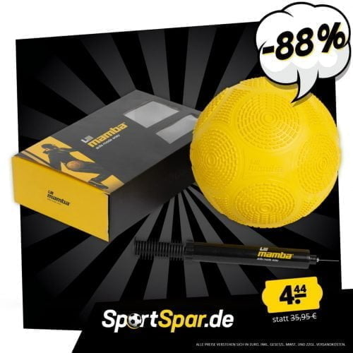 Mamba Ball Freestyle Fußball inkl. Ballpumpe gelb für  4,44 € zzgl. 3,95 € Versand