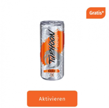 Mueller App gratis Typhoon Energydrink Regular 250ml ab 5E Einkaufswert