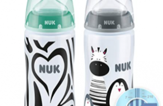 NUK First Choice Babyflasche im Set 6 18 Monate Temperature Control Anzeige Monochrome Animals Tuerkis und Grau 300 ml 2 Stueck Amazon de Baby