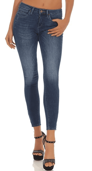 Only Damen Ankle Jeans Kendell Skinny 15158979 Medium Blue Denim 31 32 Amazon.de Bekleidung