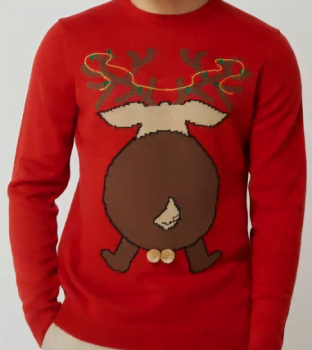 ONLY SONS Pullover mit Weihnachtsmuster Modell Xmas in Blau Tuerkis online kaufen 1184063