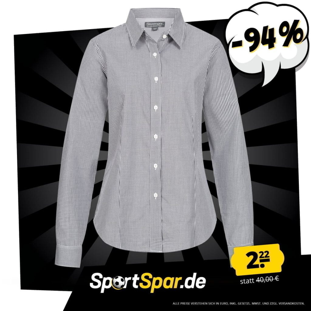 Slazenger Net Damen Karo Bluse