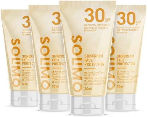 Solimo SUN Sonnencreme fürs Gesicht 4er Pack (4x50ml) ab 6,91 € inkl. Prime-Versand