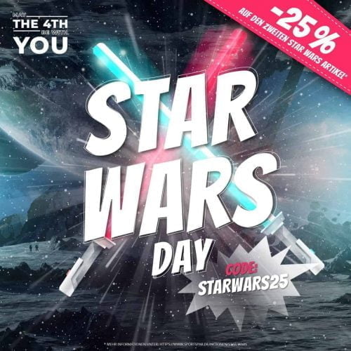 Stars Wars Day bei SportSpar:  25 % Rabatt auf den günstigsten Artikel