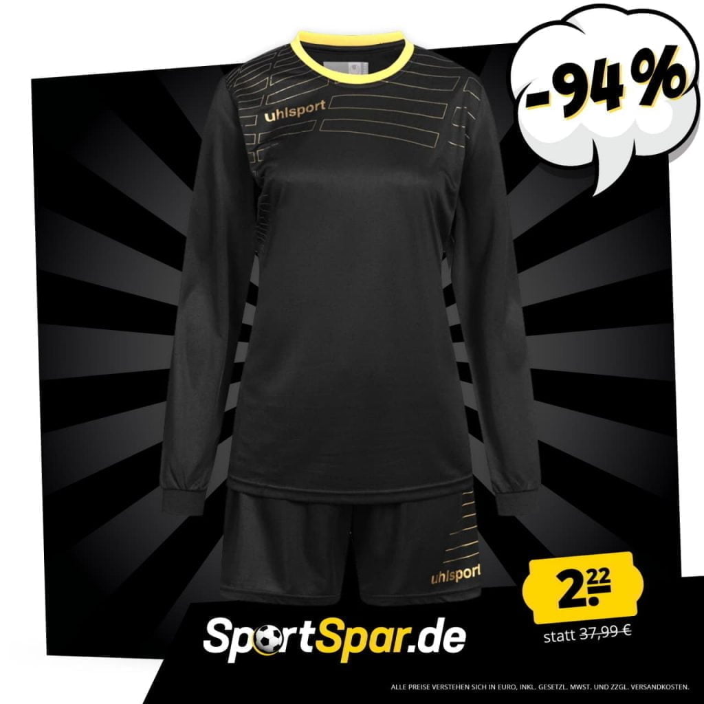 Uhlsport Match Damen Fussball Set Langarm Trikot Mit Shorts