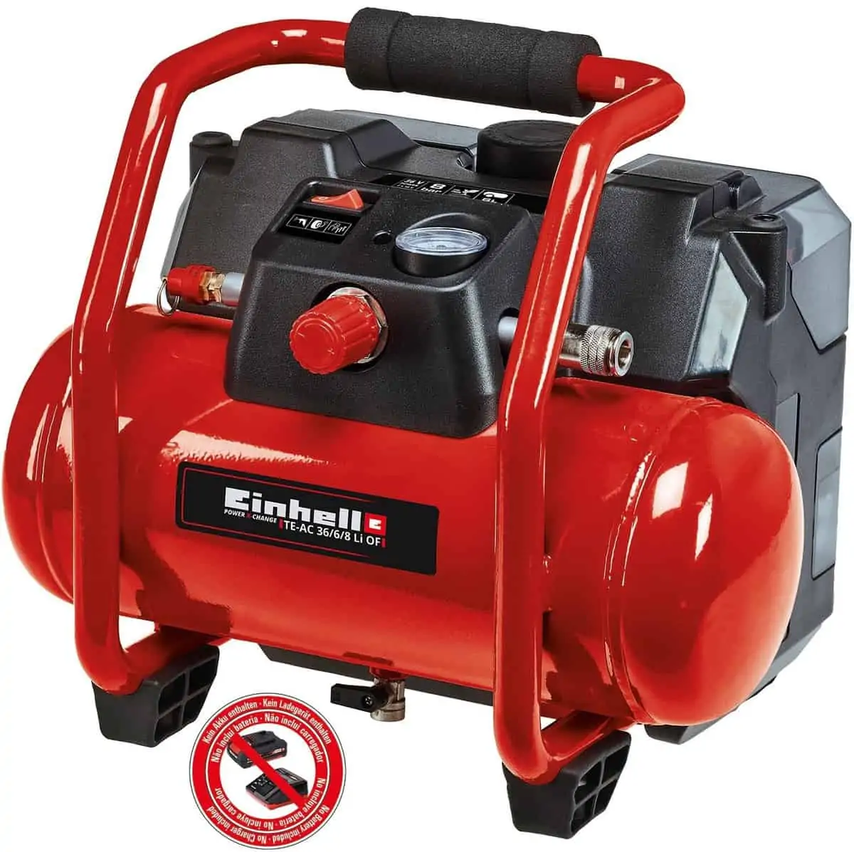 Einhell Akku-Kompressor TE-AC 36/6/8 Li OF Set für 111,90€ statt 146,47€