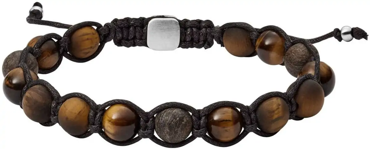 Fossil Herren-Seilarmband Tigerauge JF03110040 für 24,99€ [Prime] statt 33,30€