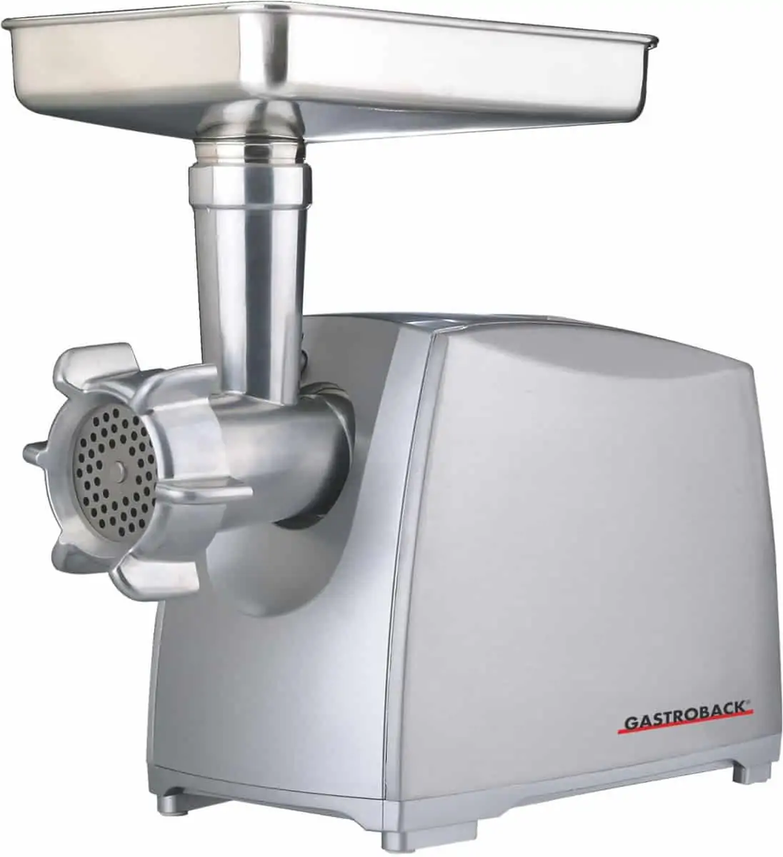 Gastroback Design Fleischwolf Pro M (2.000 Watt max, Edelstahl-Kreuzmesser, Aluminiumdruckguss-Gehäuse) für 117€ statt 151,82€