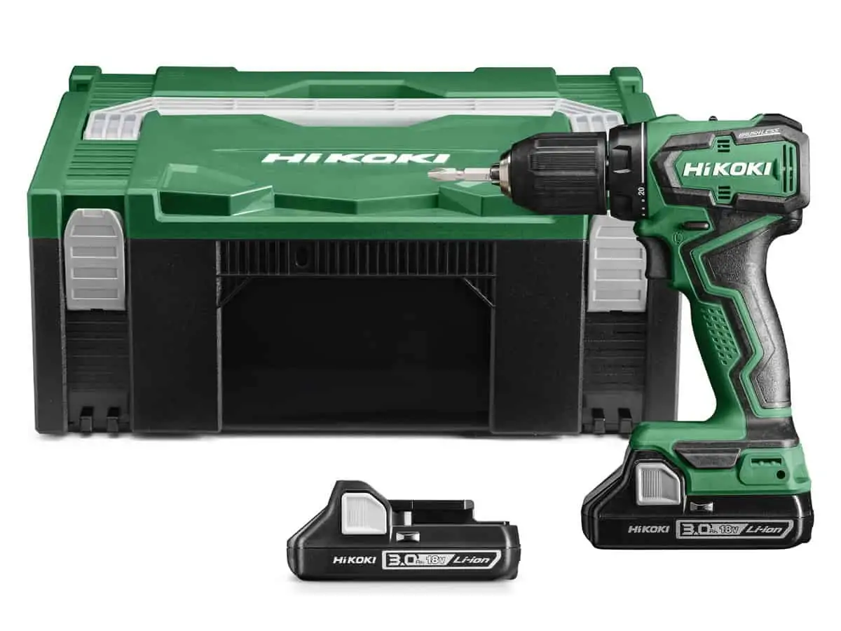 Hikoki (früher Hitachi) 18V-Akku-Bohrschrauber DS18DDWQZ (2x 3Ah-Akku, Ladegerät, Transport-Box, Bürstenlos) für 155,90€ inkl. Versand statt 186,51€