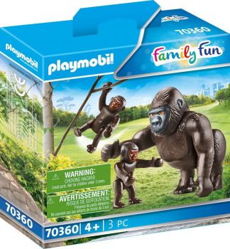 playmobil family fun gorilla mit babys 70360