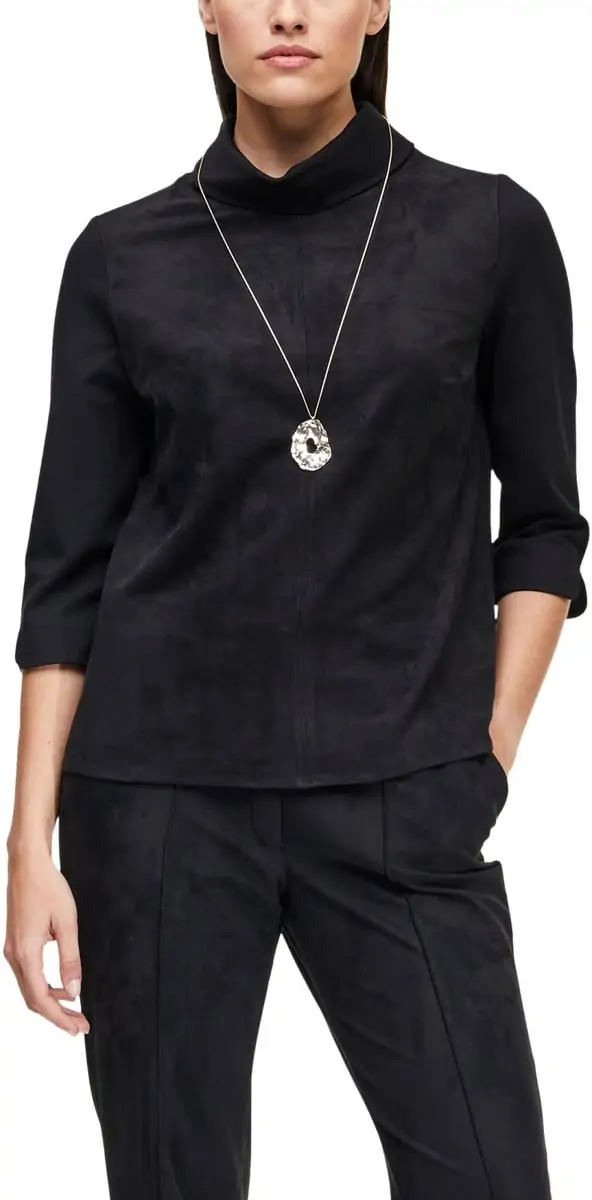 s.Oliver Interlock-Shirt in schwarz [Gr. 36-44] für 14,90€ inkl. Versand statt 42,94€