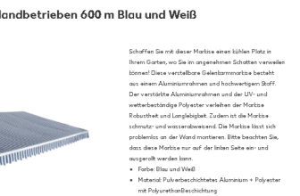 vidaXL Gelenkarmmarkise Handbetrieben 600 m Kaufland de