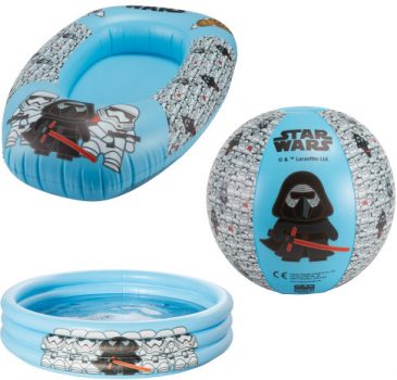 3 tlg Star Wars Wasserspielzeug Set 3 Ring Pool Wasser Ball Kinder Boot – Dealclub de