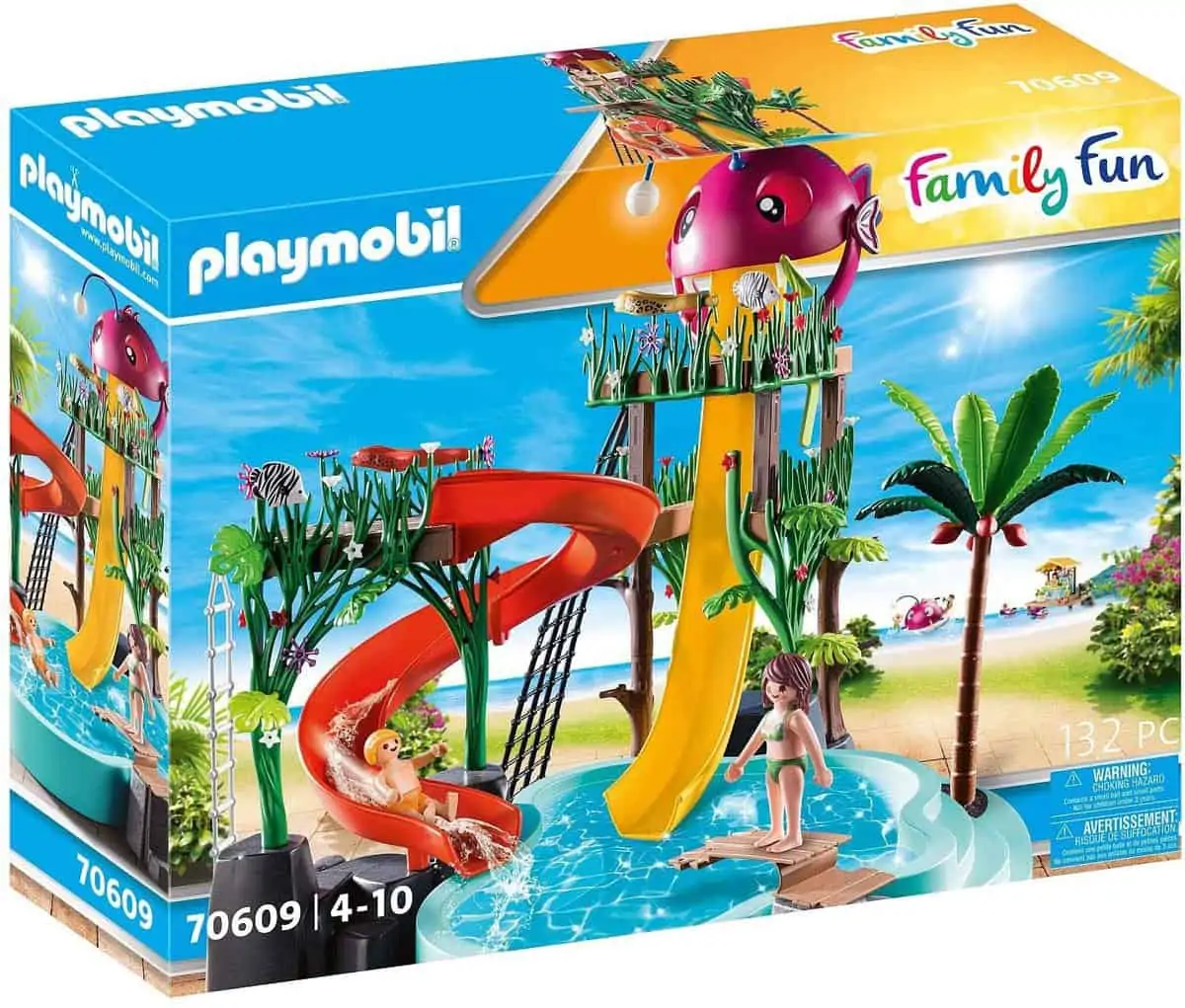 Playmobil (70609) Aqua Park mit Rutschen (132 Teile) für 24,99 € inkl. Prime-Versand (statt 48,41 €)
